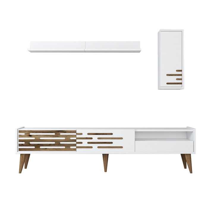 Hanah Home Valensiya Mueble de TV Blanco Hanah Home Valensiya Mueble de TV Blanco